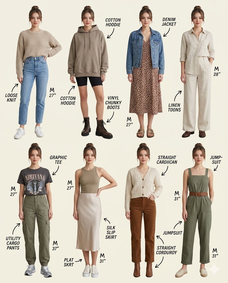 Casual Style Collage Showcase