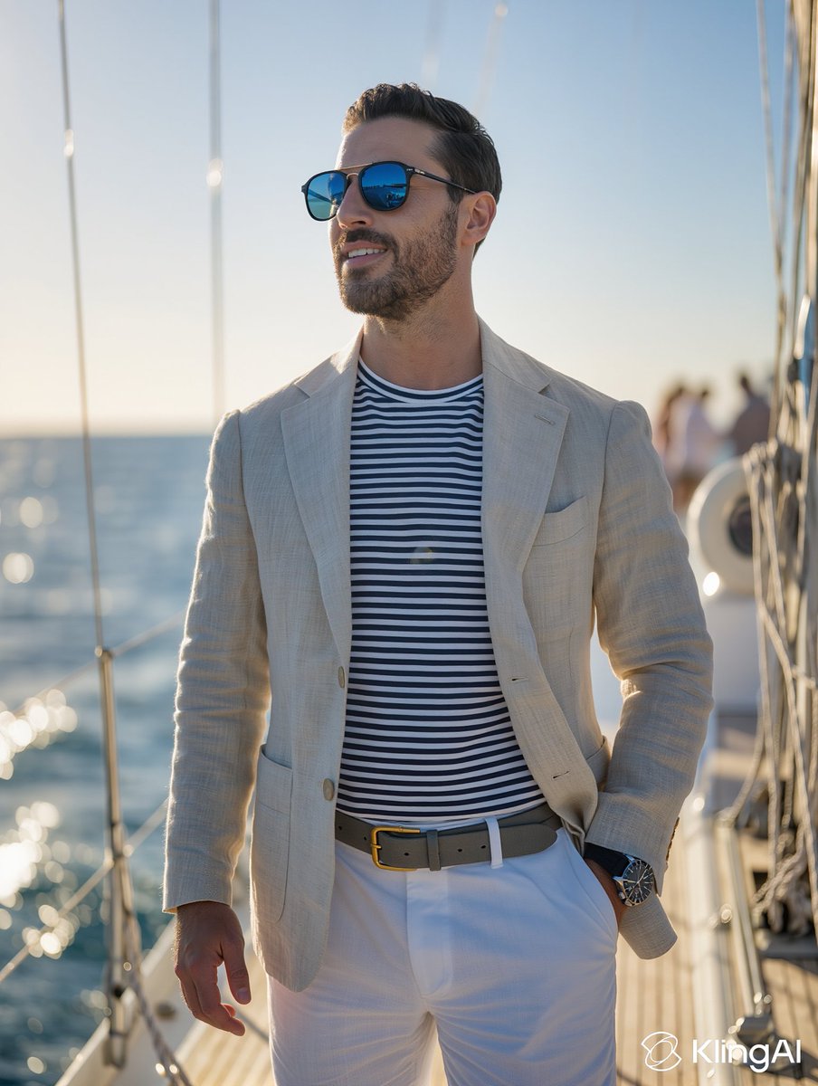 Mediterranean Gentleman Sailing Style