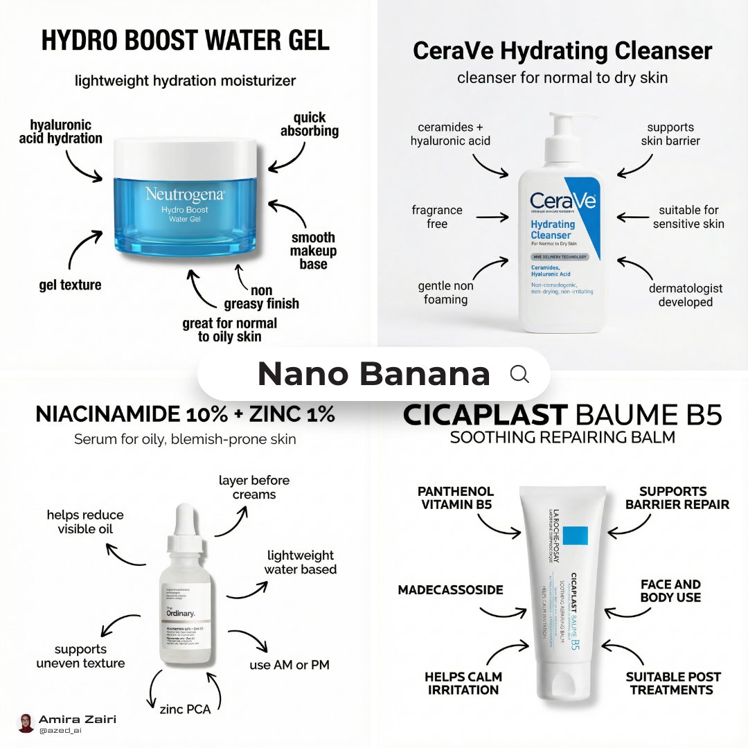 Skincare Product Infographic Design
