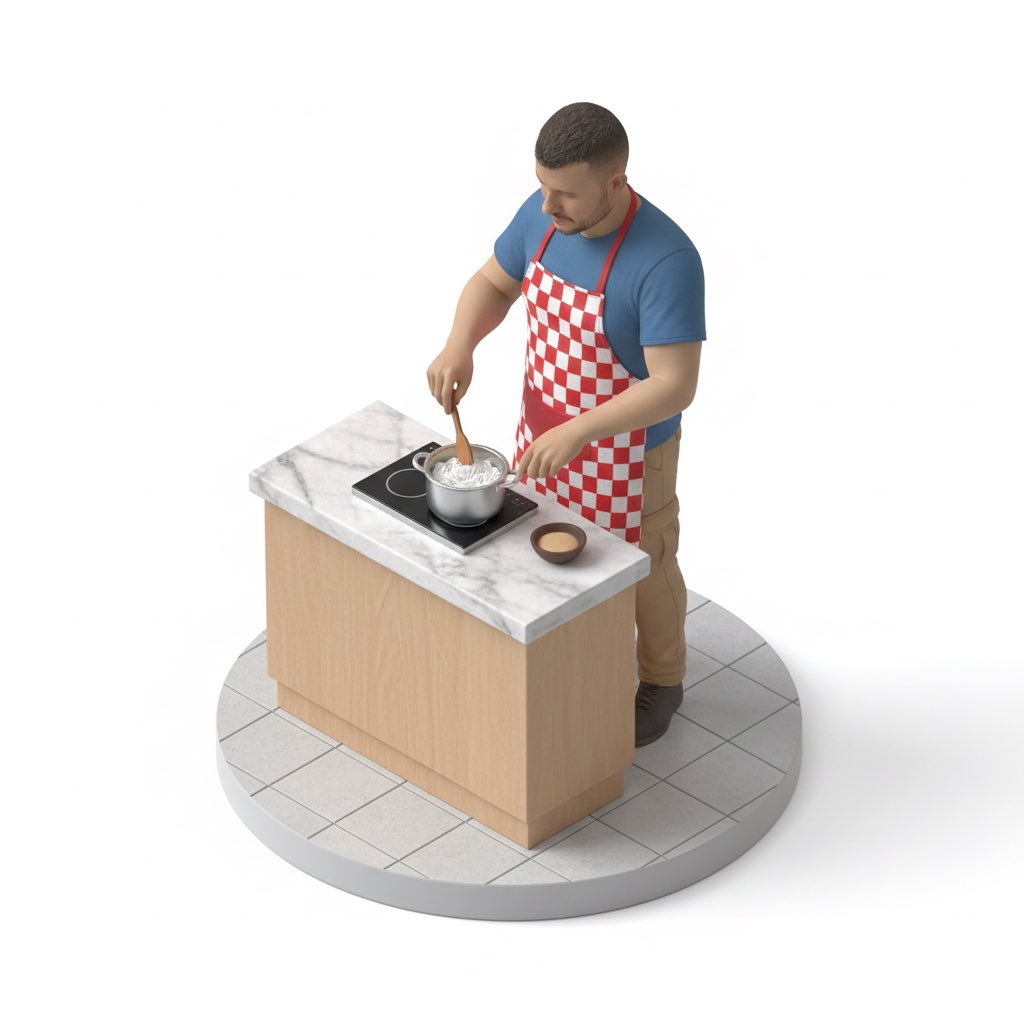 Realistic Miniature Isometric Figurine