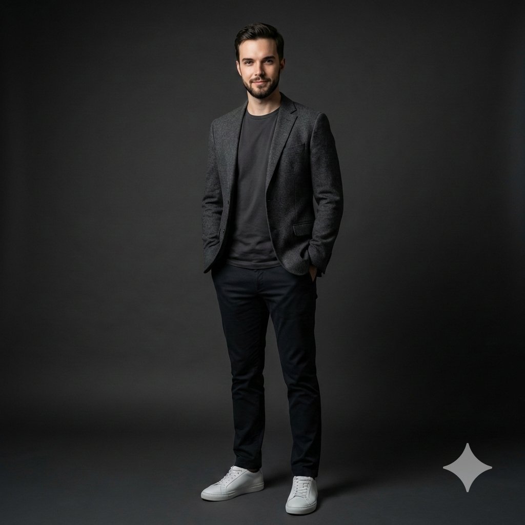 Stylish Male Studio Portrait