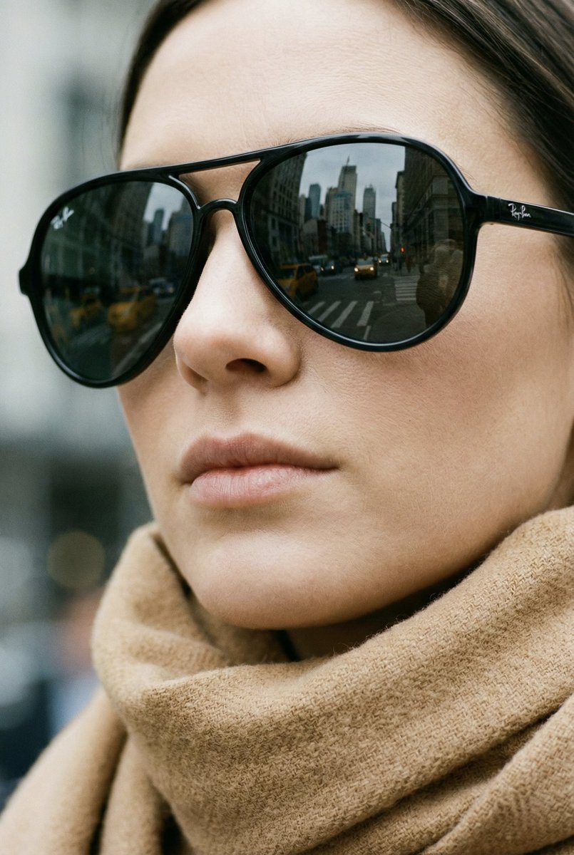 NYC Reflection Ray-Ban Portrait
