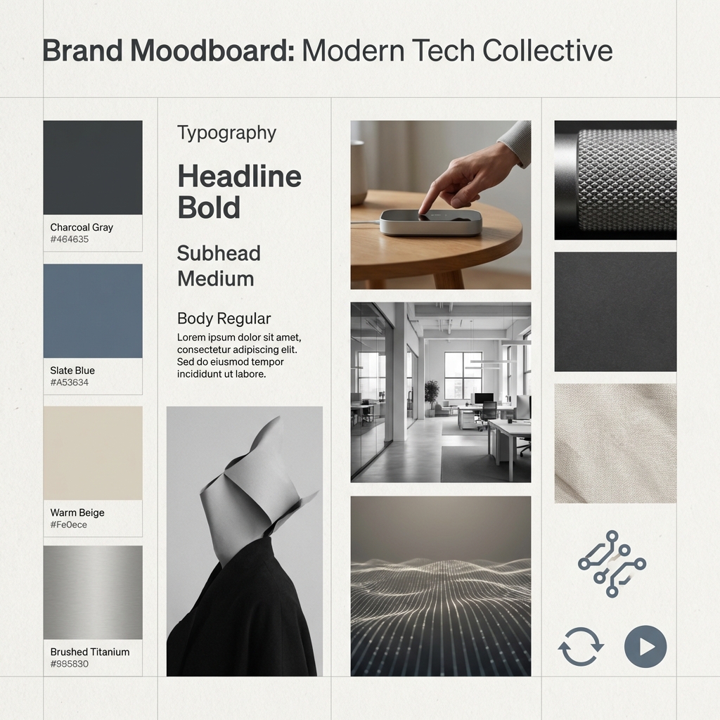 Tech Brand Mood Board