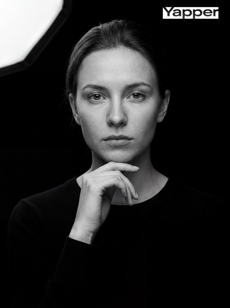 Cinematic Black White Portrait Art