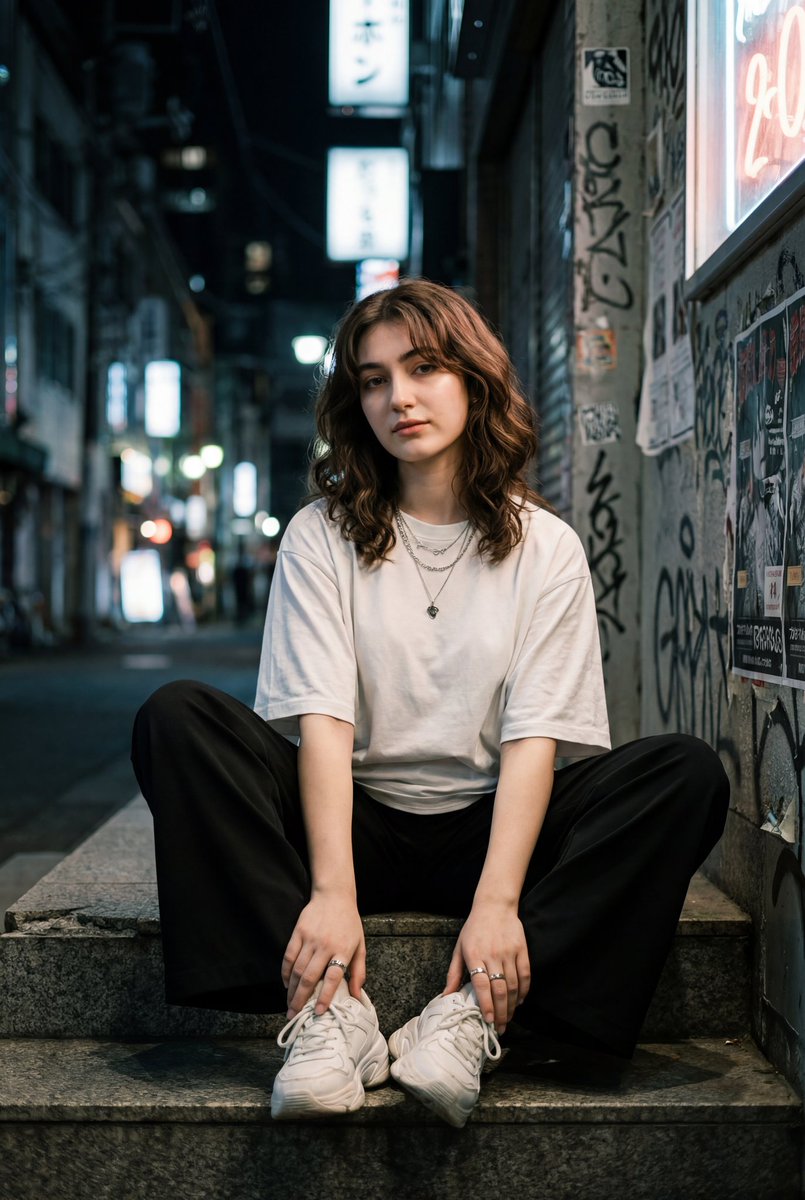 Cinematic Alley Street Portrait
