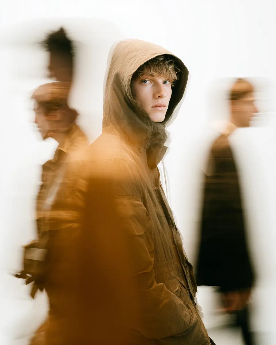Alpine Man in Hooded Suit