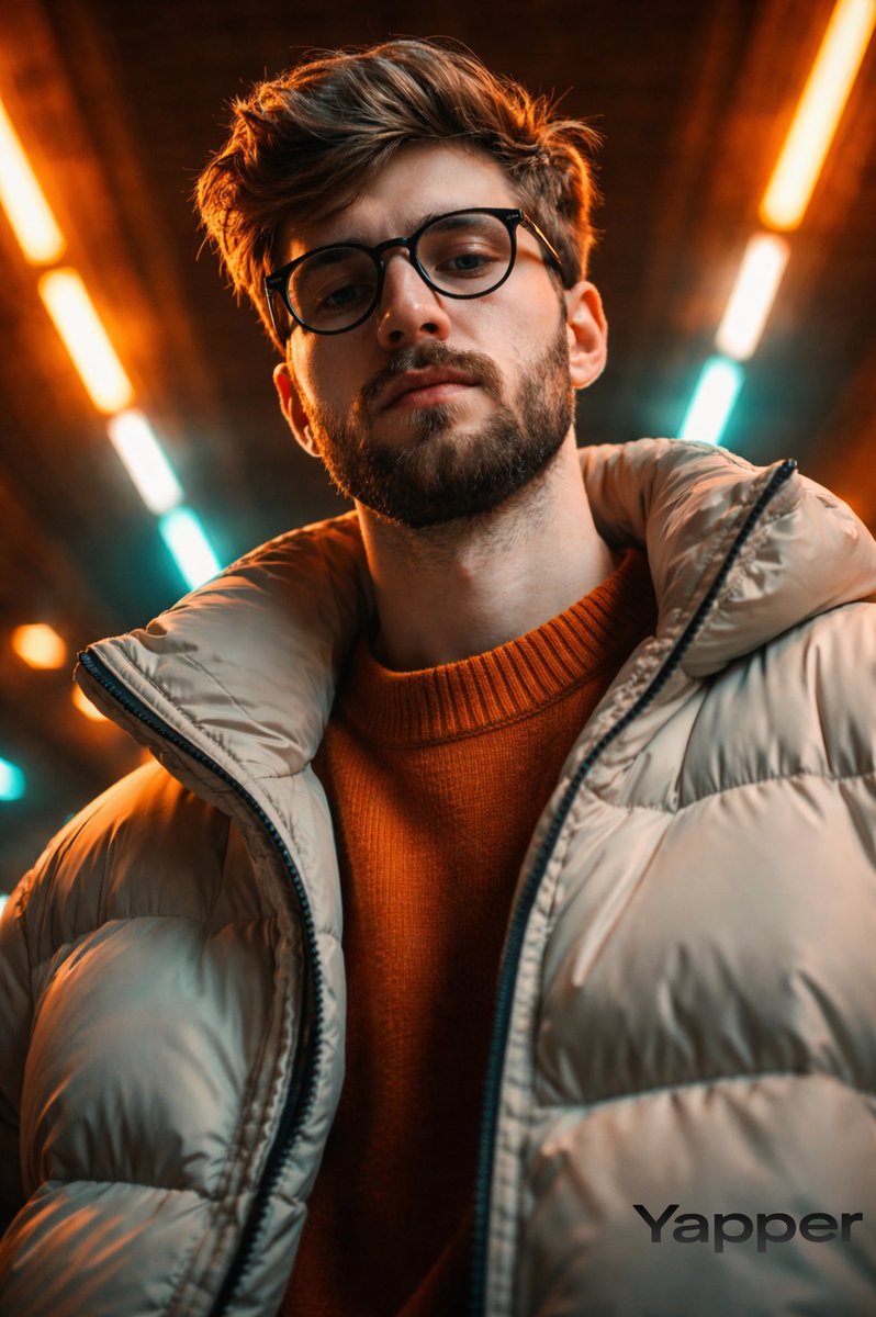 Neon Tunnel Fashion Portrait