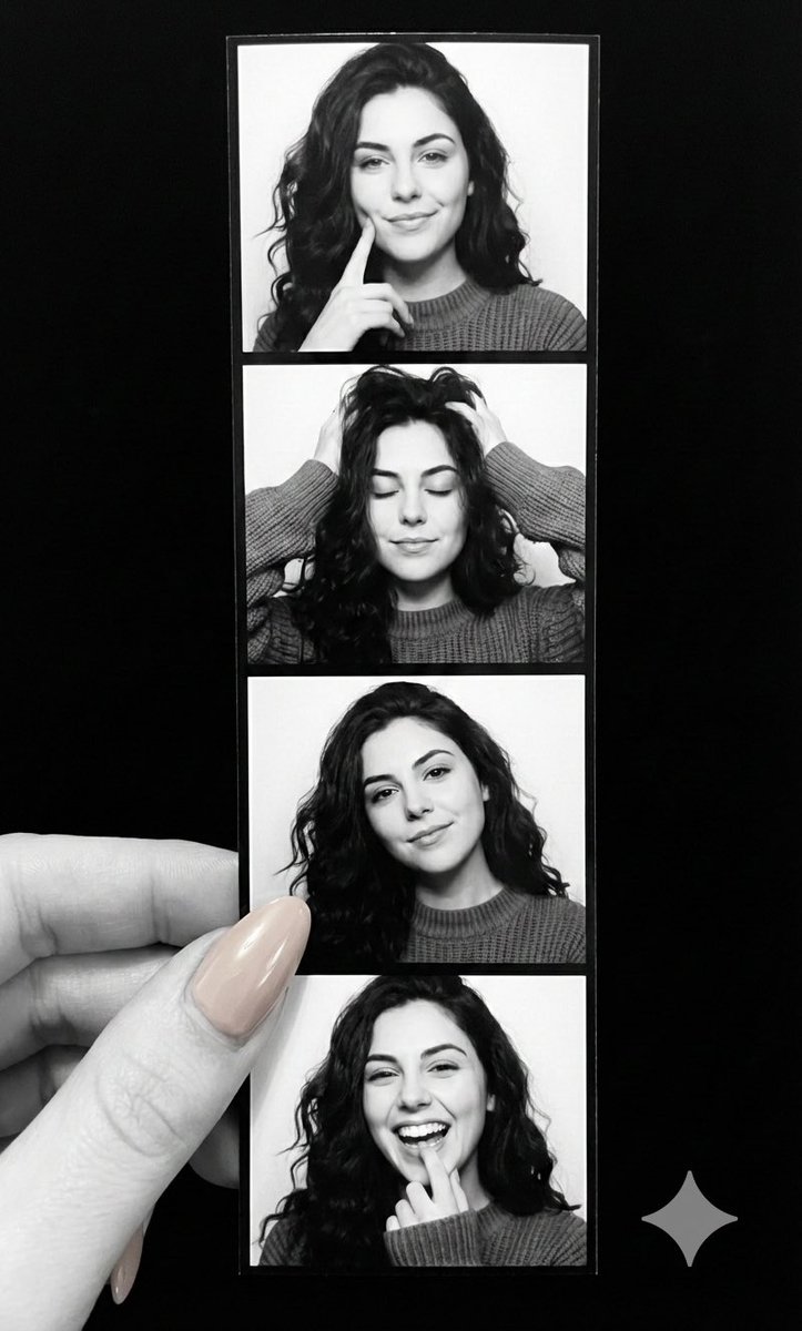 Nostalgic Black and White Photo Strip