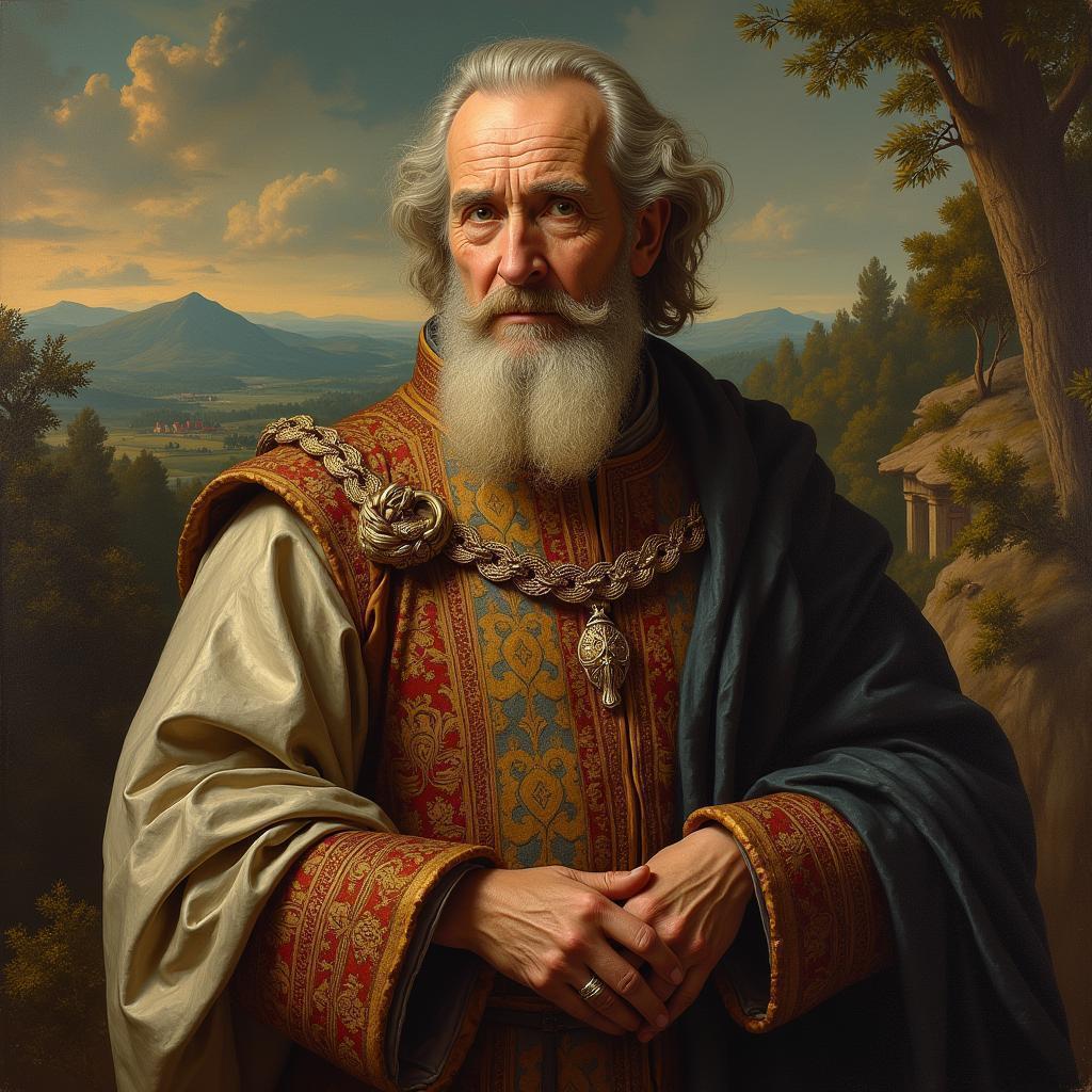 Wise Old Man in Renaissance Robes