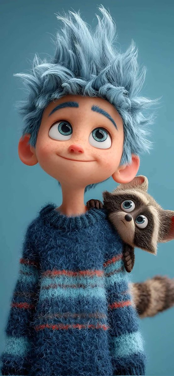 Cute Pixar Style 3D Boy