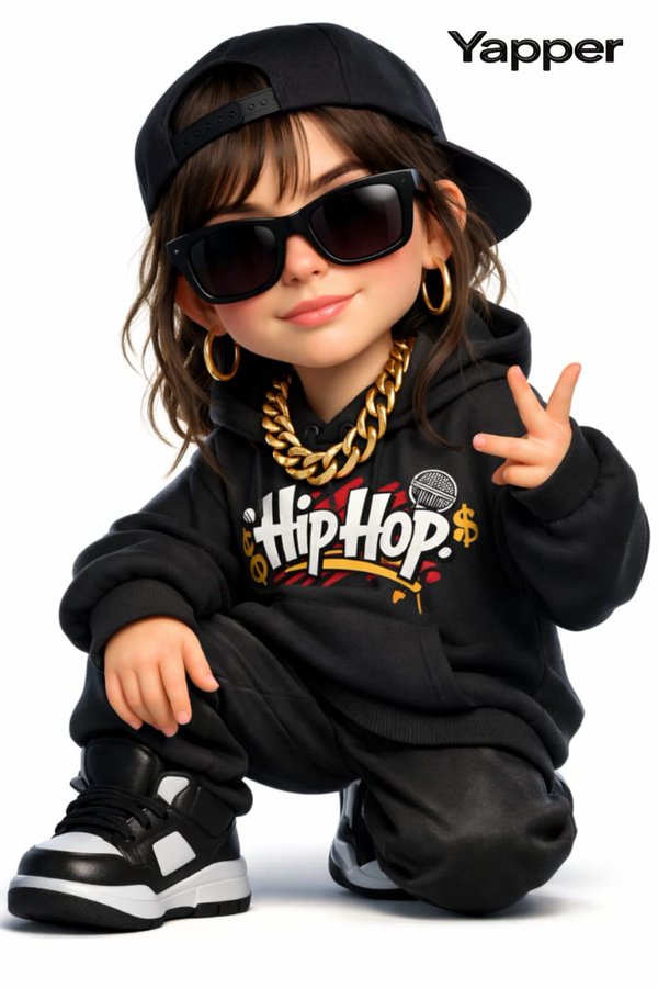 Rap Style 3D Cartoon Girl
