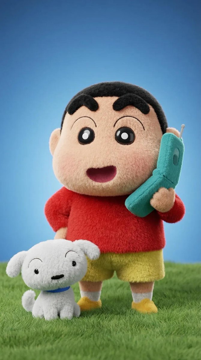 Cute 3D Plush Character Render