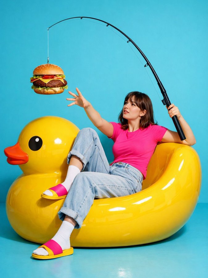 Duck Chair Burger Fishing