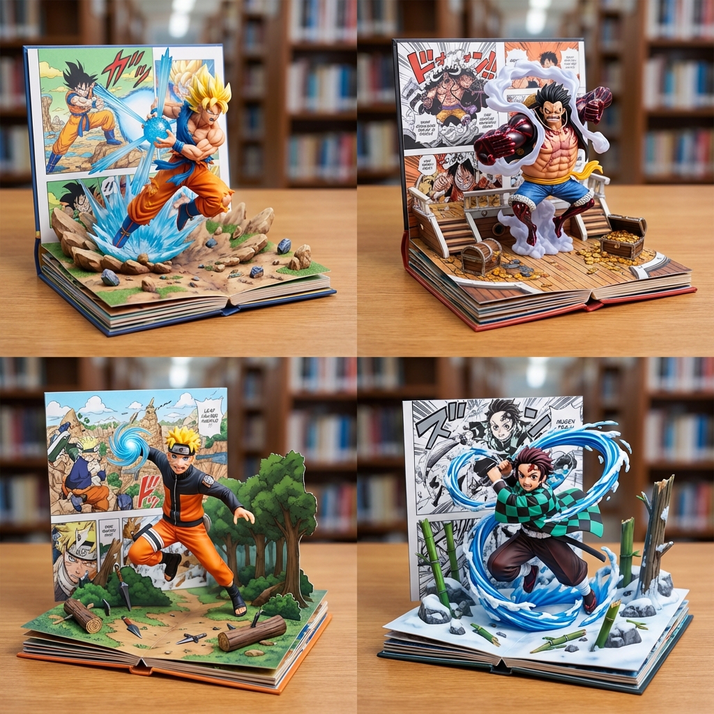 Comic Heroes Leap from Pop-Up Book