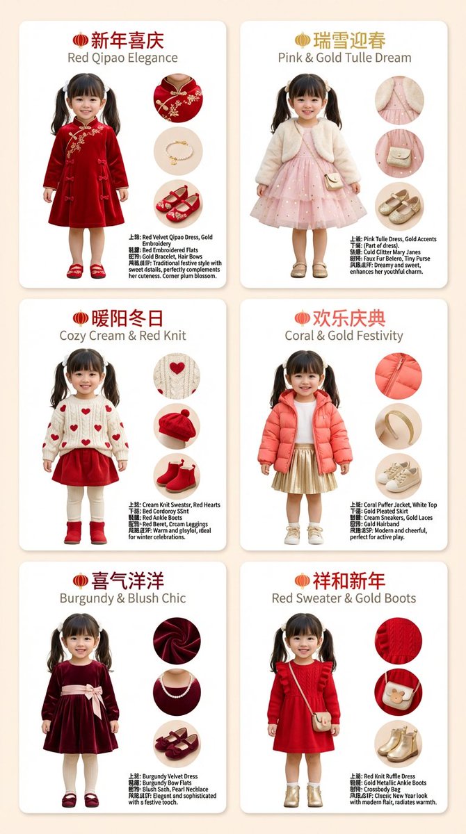 6 New Year Custom Outfits