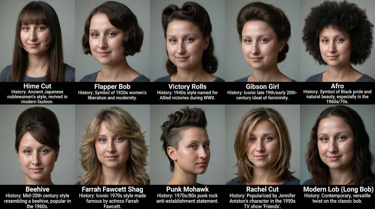 10 Iconic Hairstyles Through History