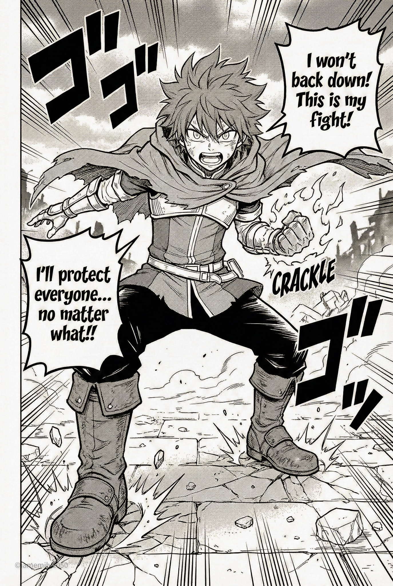 Mage's Defiant Battle Cry