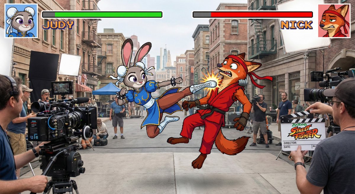 Zootopia Street Fighter Battle