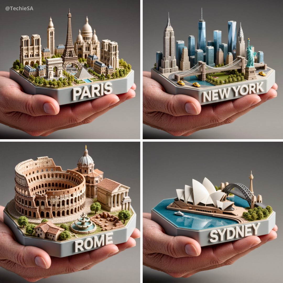 Miniature City Display Model