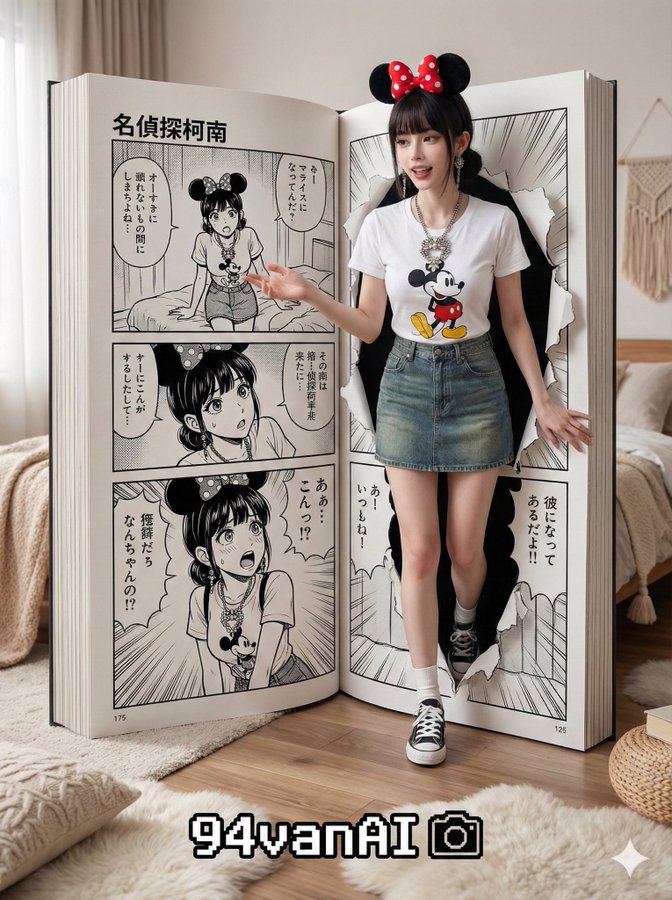 Manga Character Breaks Frame