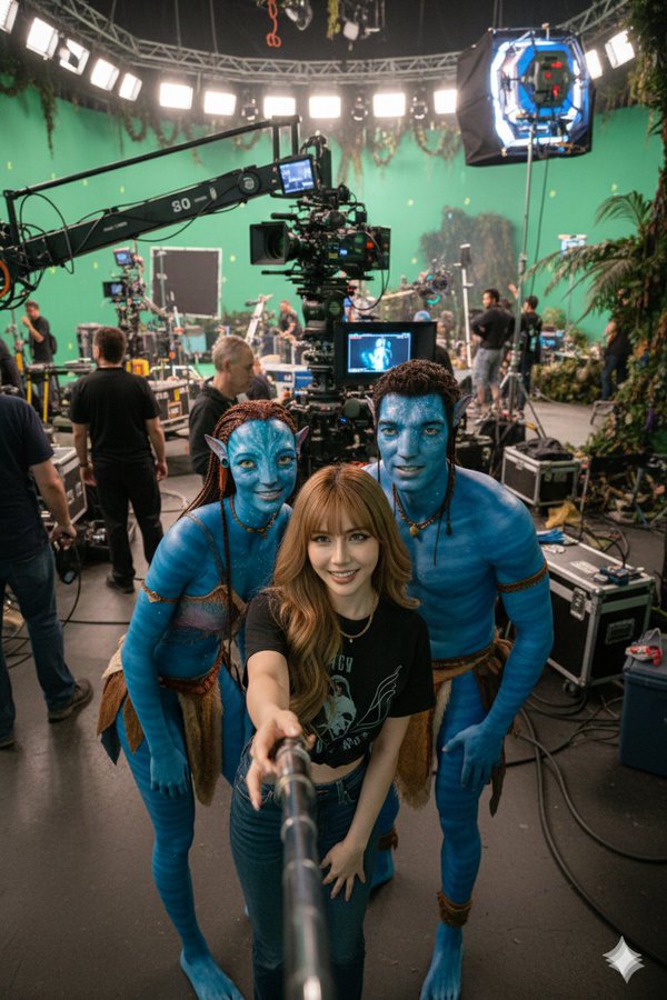 Behind-the-Scenes Selfie with Cast