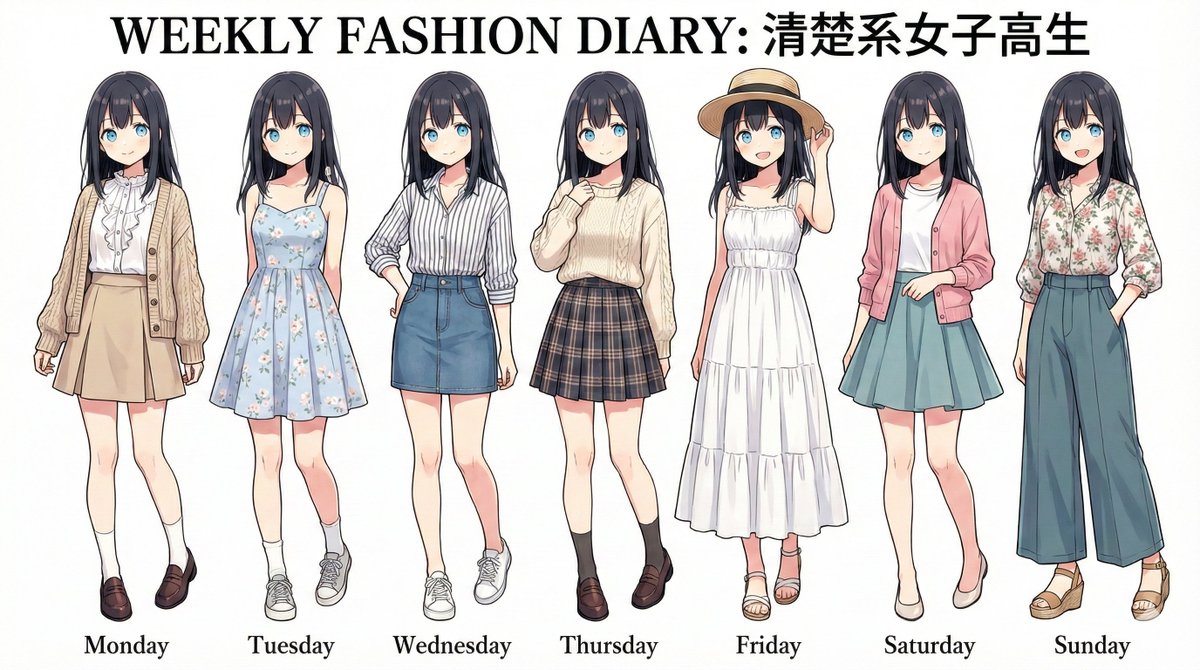 Weekly Outfit Lookbook