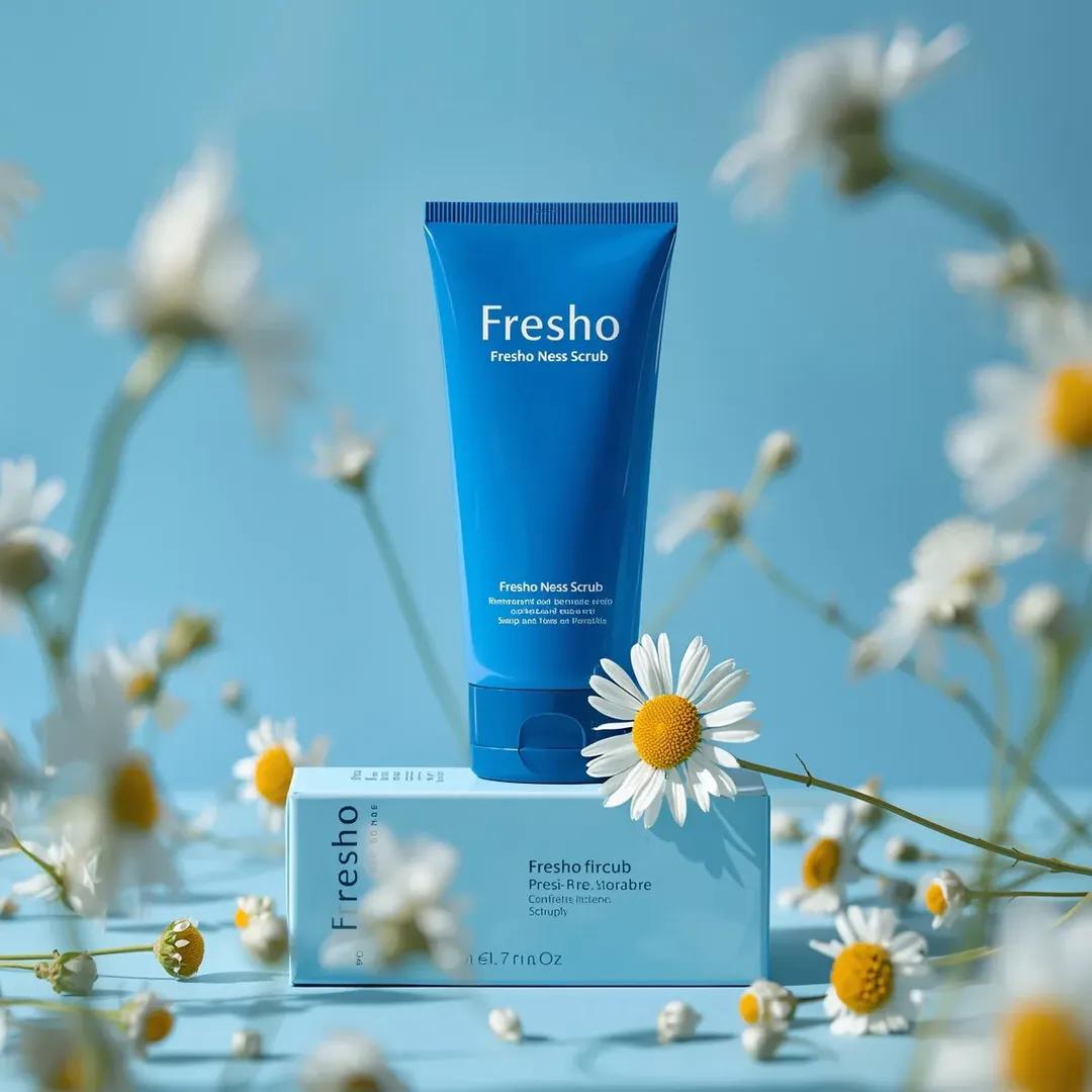 Blue Skincare Product Commercial Shoot