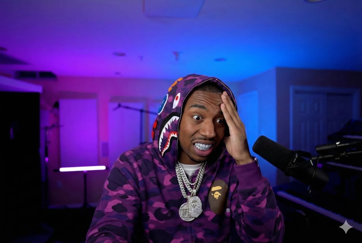 Purple Camo Rapper Glow-Up