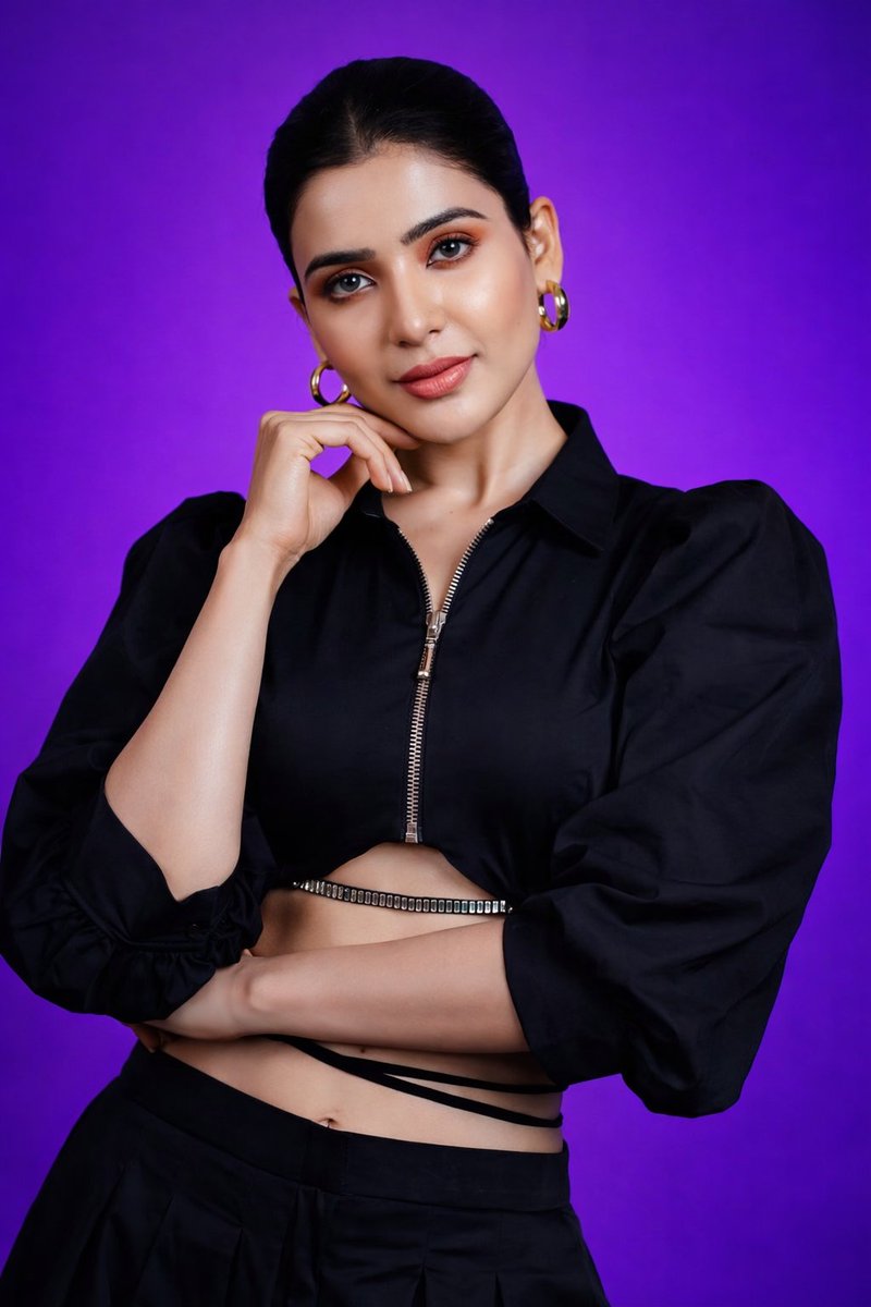 Purple Studio Fashion Portrait