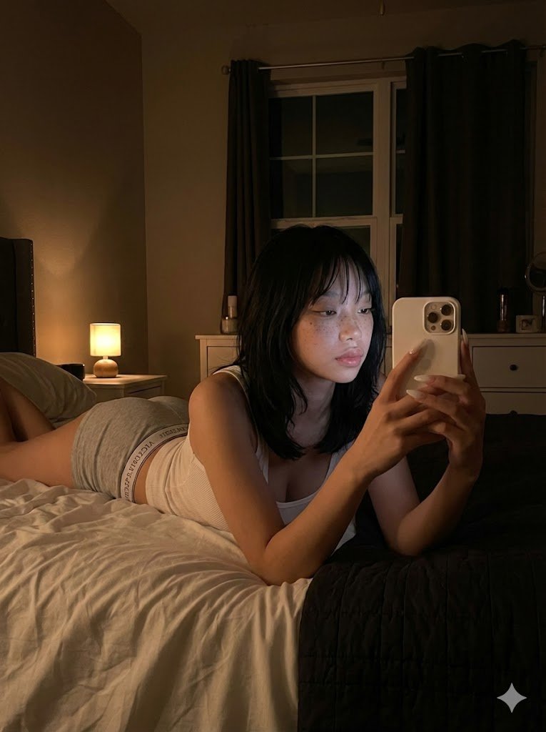 Surreal Night Bedroom Capture