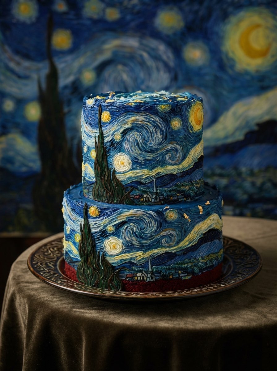 Art Inspired Red Velvet Cake