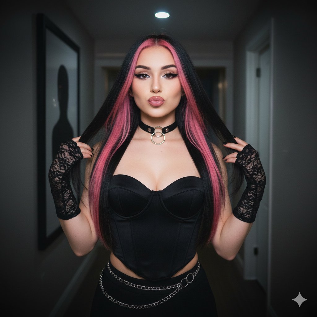 Y2K Influencer Flash Photo Style