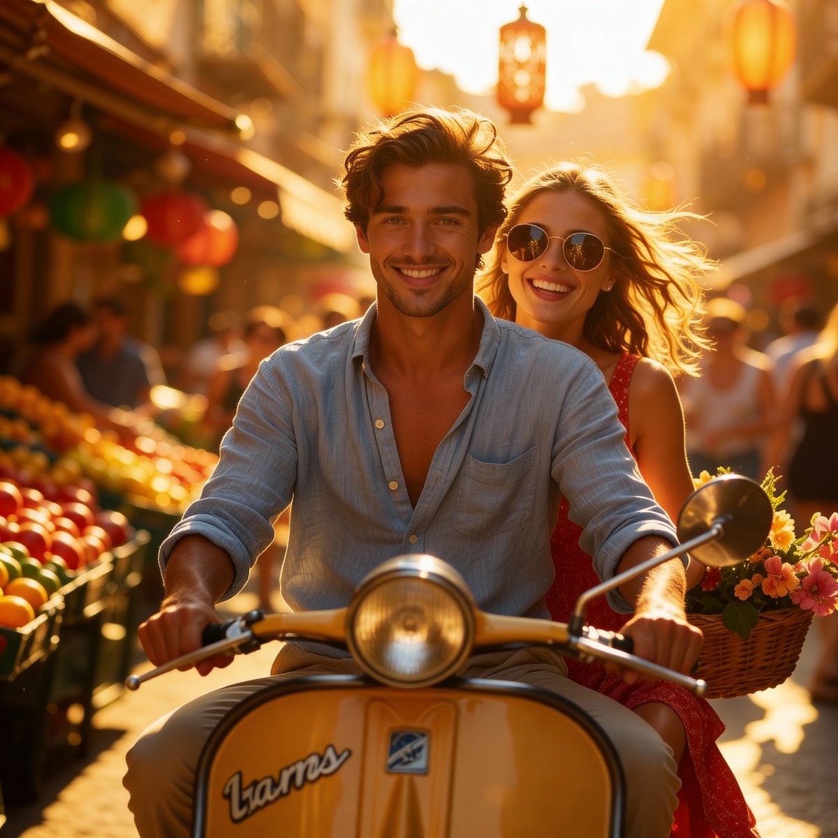 Vintage Motorcycle Love Market Ride