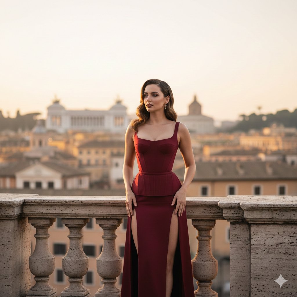 Ana de Armas Rome Balcony Fashion