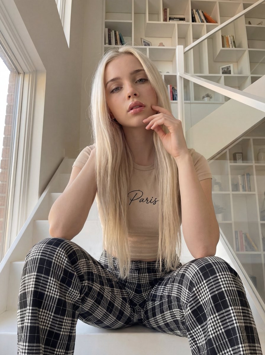 Nordic Platinum Beauty Portrait
