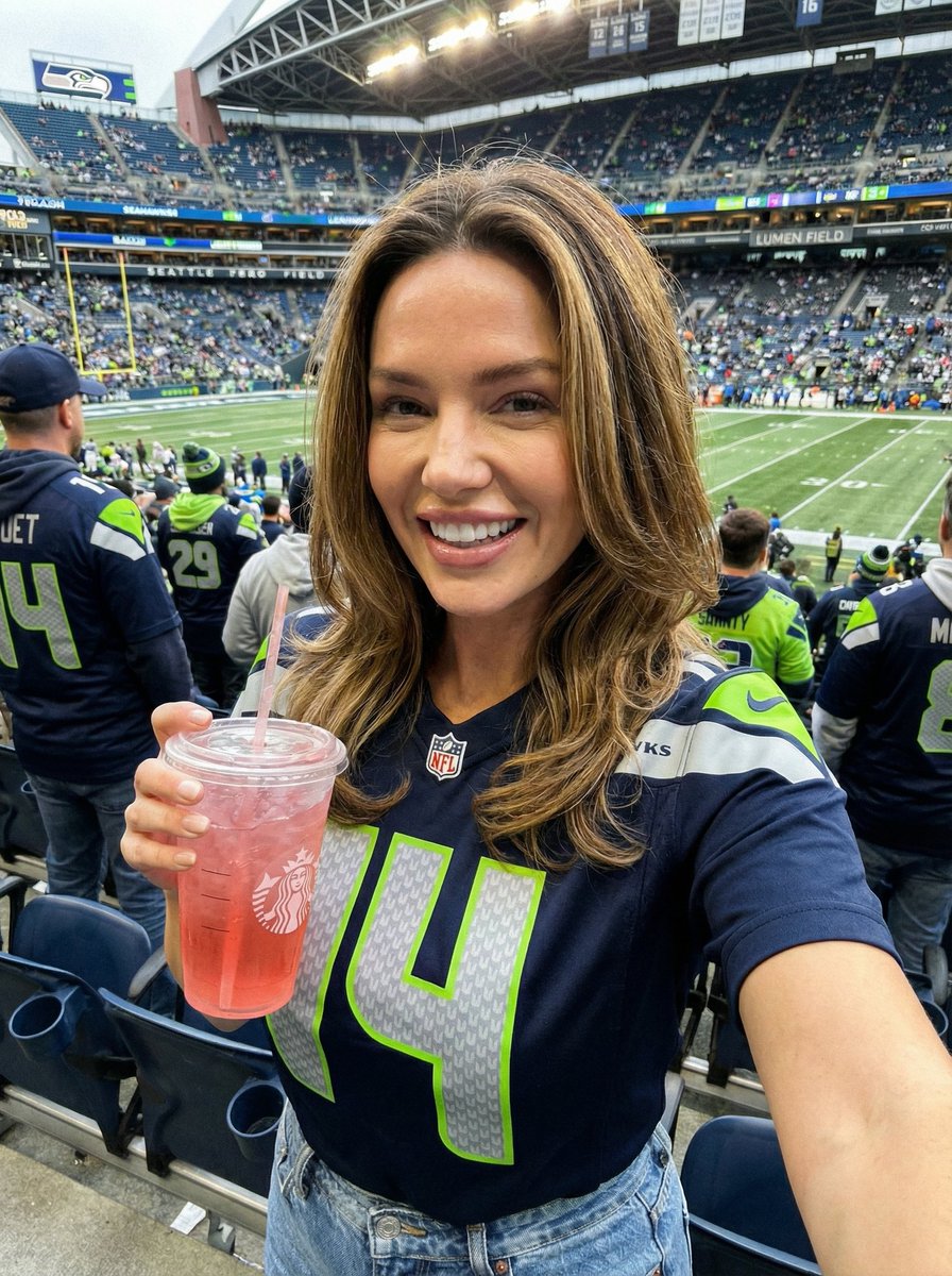 Seahawks Game Pink Drinks Crowd
