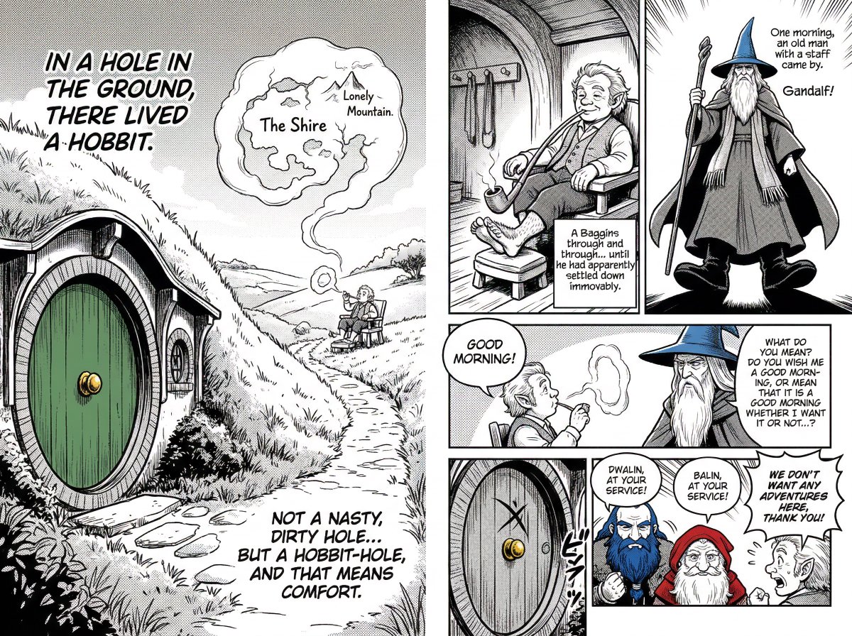 Novel Opening Manga Adaptation