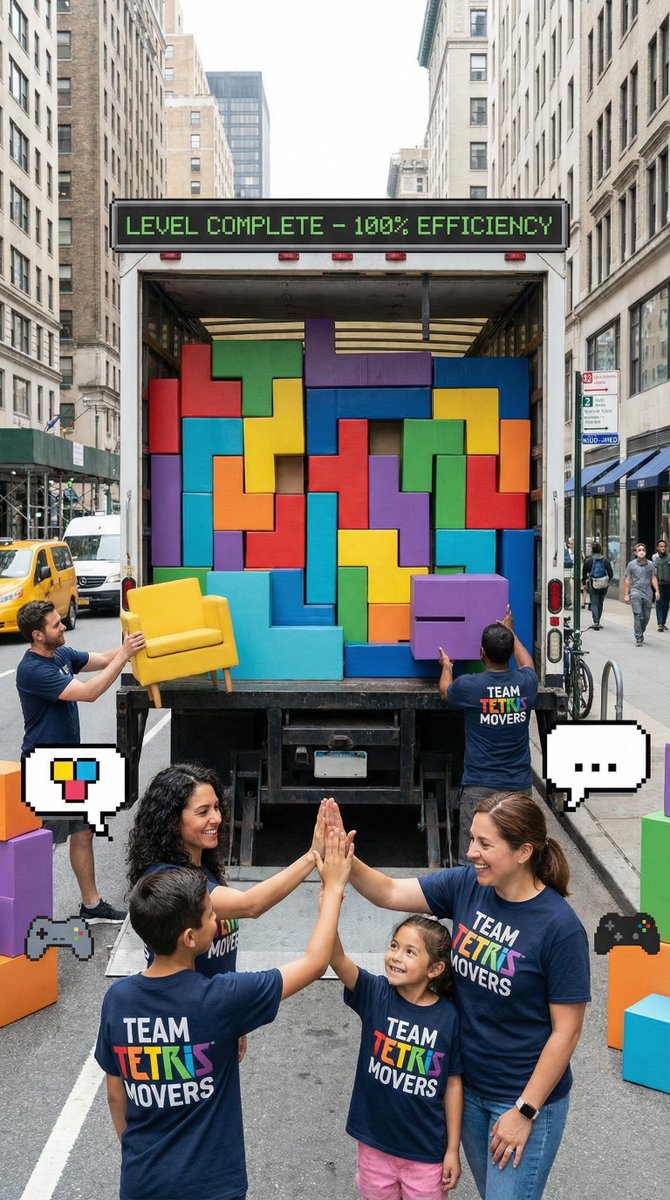 Moving House Like Tetris Game