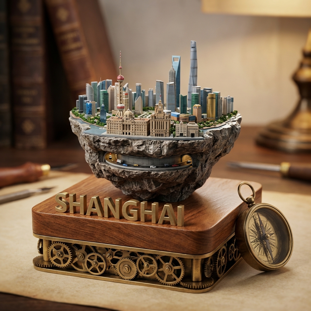 Shanghai Steampunk Miniature Diorama