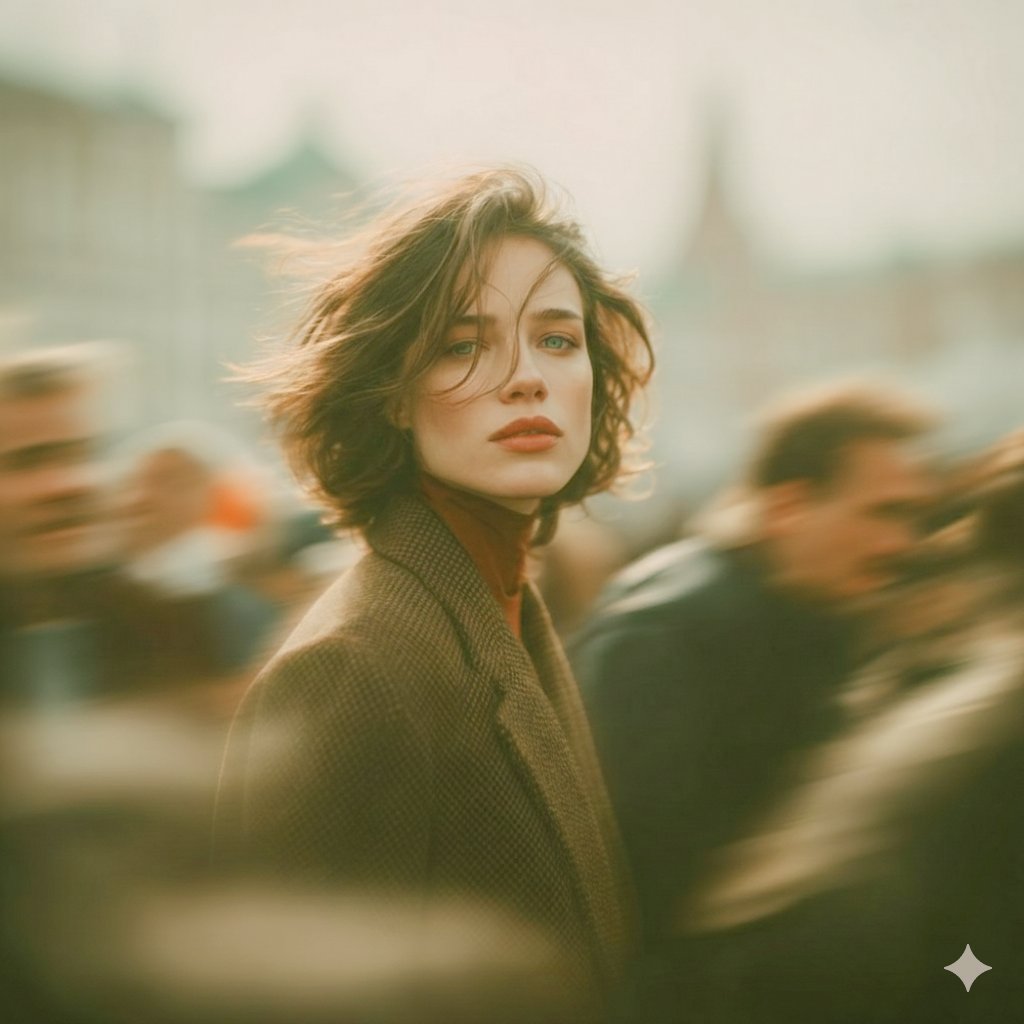 Stillness Amid City Motion Blur