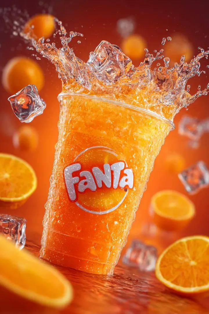 Floating Fanta Soda Ad