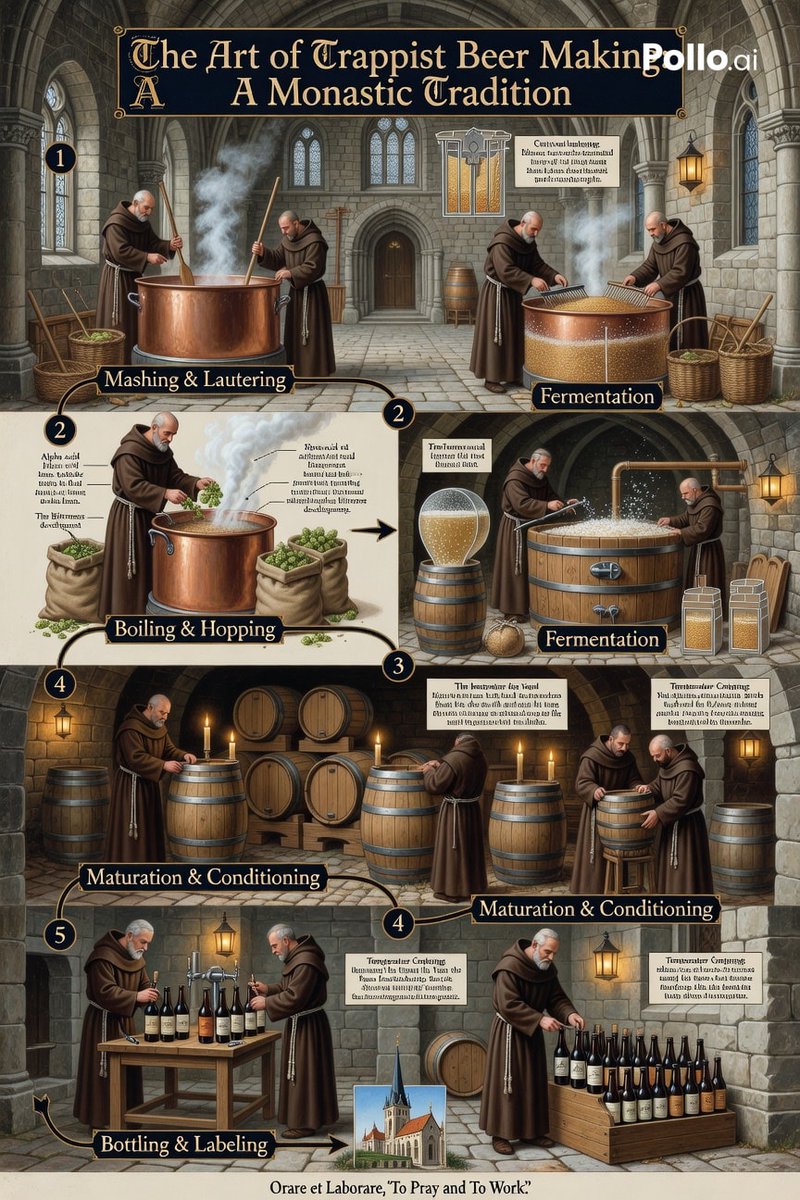 Trappist Monastery Beer Brewing Process