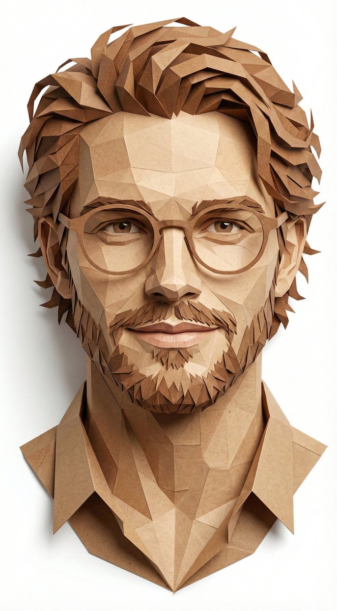Paper-Cut Portrait Sculpture