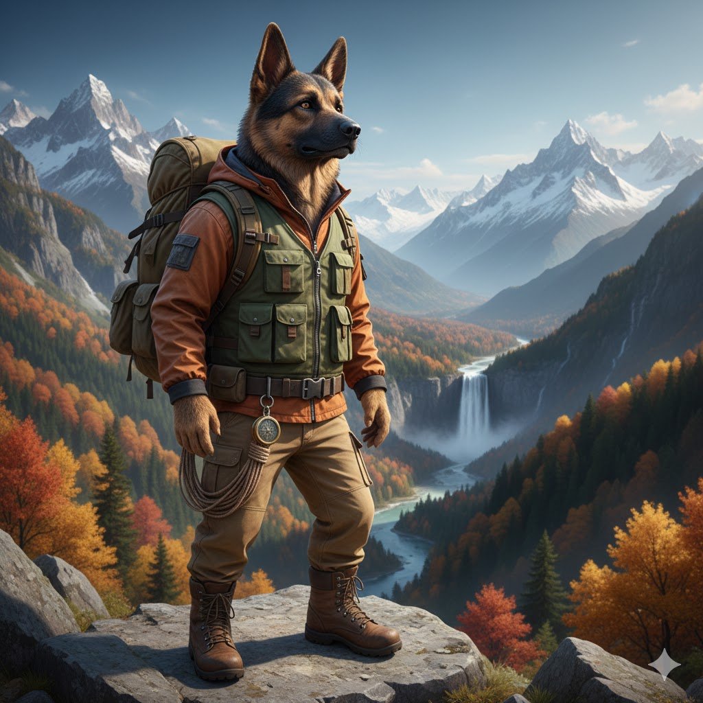 Anthro Snow Leopard Streetwear 3D Render