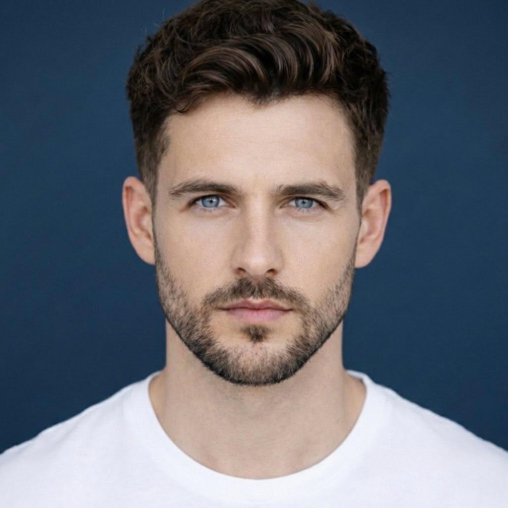 Hyper Realistic Blue Eyes Portrait
