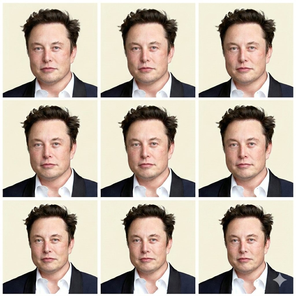 Ultra Realistic Passport Photo Sheet