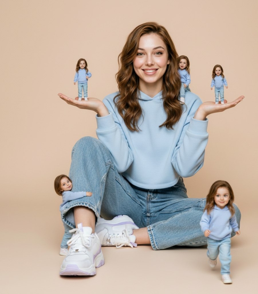 Miniature Clone Surreal Portrait