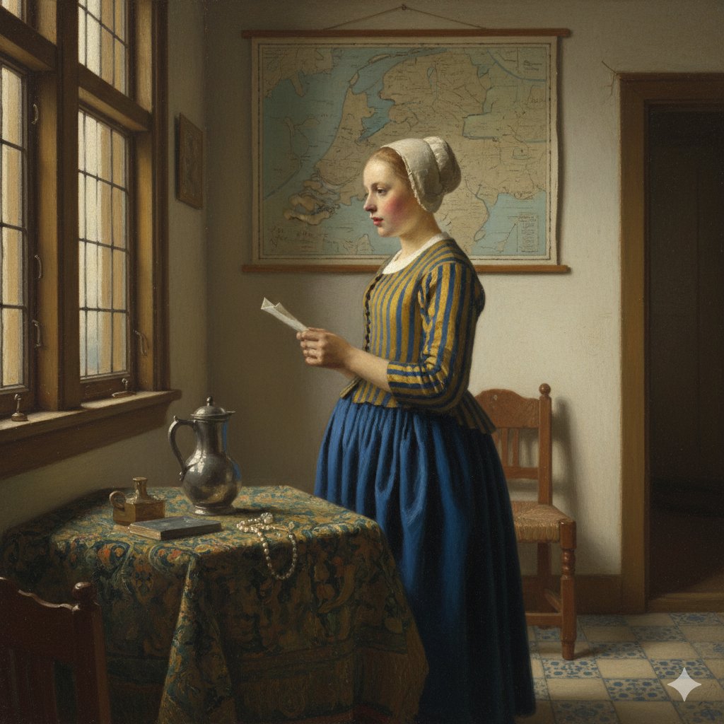 Vermeer-Style AI Painting