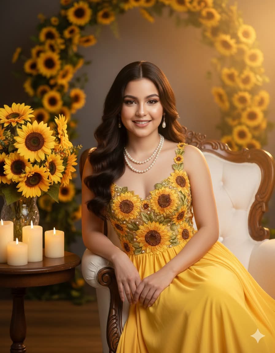 Sunflower Goddess Portrait