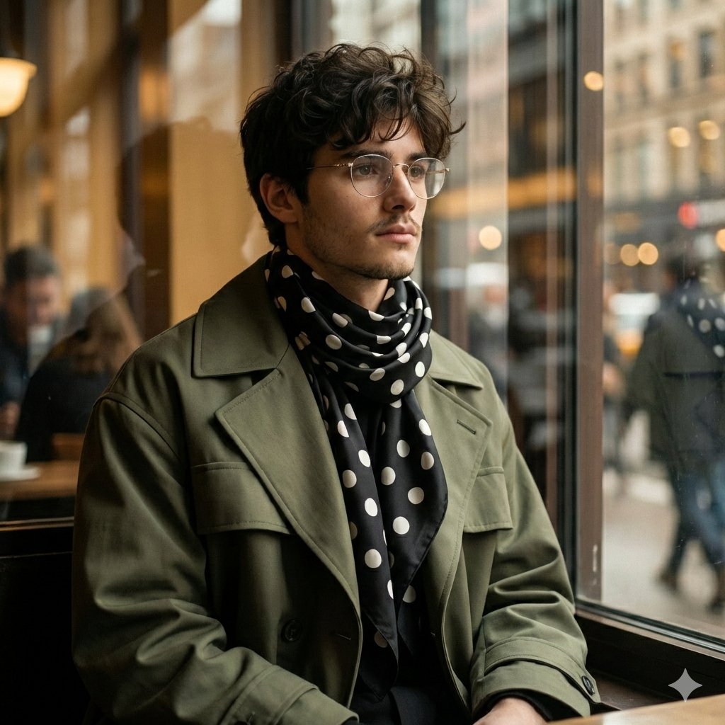 Cinematic Café Fashion Portrait